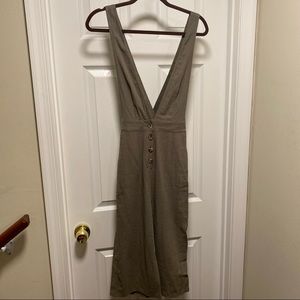 Olive Green Pinstripe Jumper